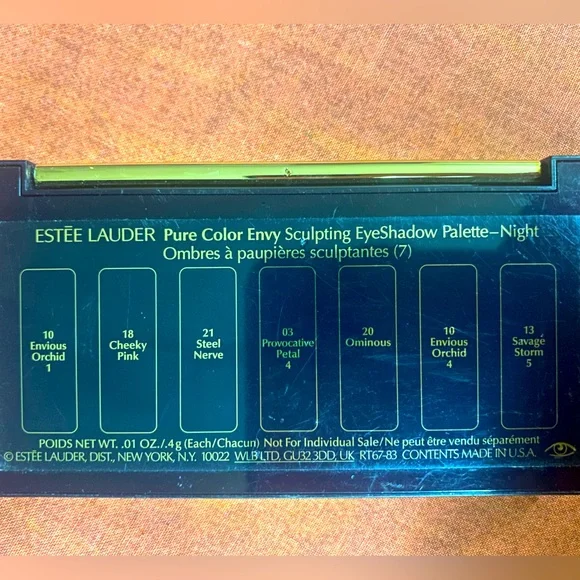 ESTEE LAUDER EYESHADOW PALETTE- PURE ENVY SCULPTING. ORIGINAL FROM USA. - Picture 2 of 2